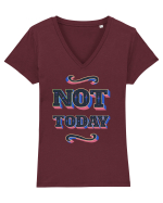 Not Today Tricou mânecă scurtă guler V Damă Evoker