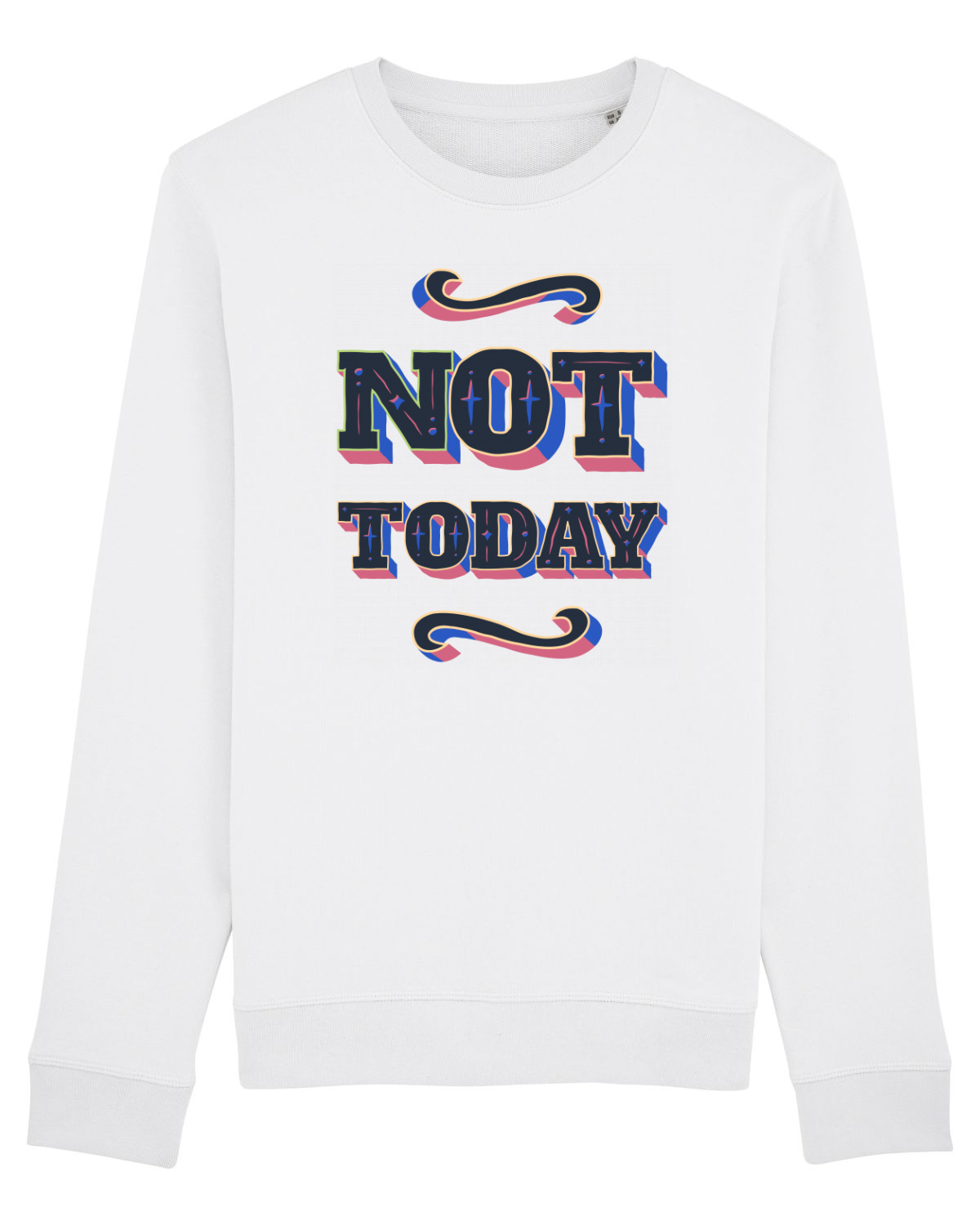 Bluză mânecă lungă Unisex Rise White