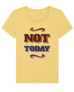 Not Today Tricou mânecă scurtă guler larg fitted Damă Expresser