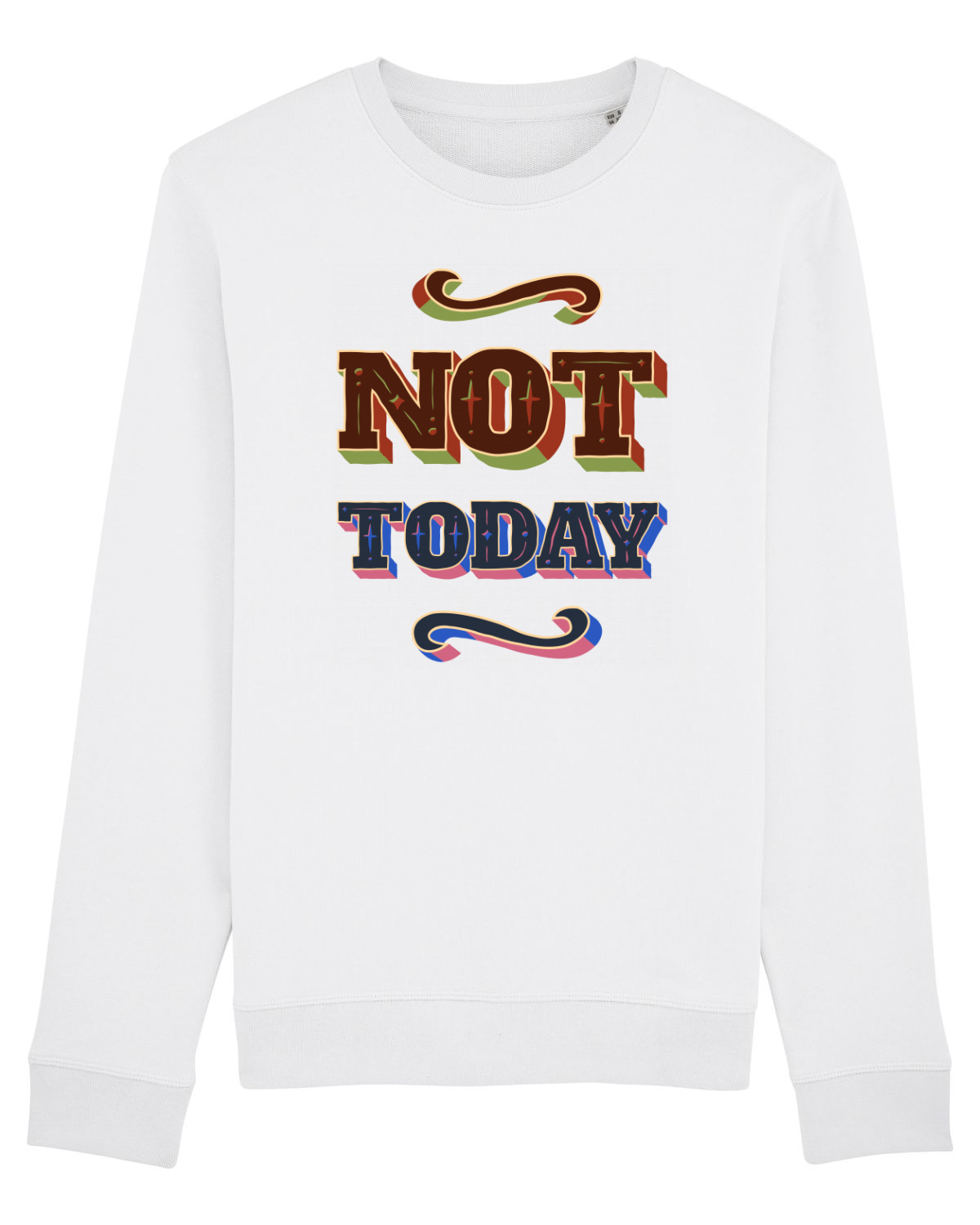 Bluză mânecă lungă Unisex Rise White
