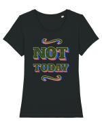 Not Today Tricou mânecă scurtă guler larg fitted Damă Expresser