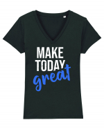 Make Today Great Tricou mânecă scurtă guler V Damă Evoker