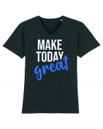 Make Today Great Tricou mânecă scurtă guler V Bărbat Presenter