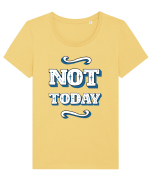 Not Today Tricou mânecă scurtă guler larg fitted Damă Expresser