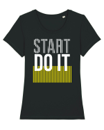 Start Do It Tricou mânecă scurtă guler larg fitted Damă Expresser