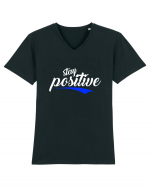 Stay Positive Tricou mânecă scurtă guler V Bărbat Presenter