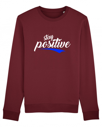 Stay Positive Burgundy