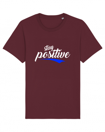 Stay Positive Burgundy