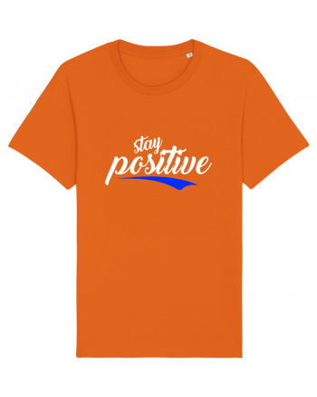 Stay Positive Bright Orange