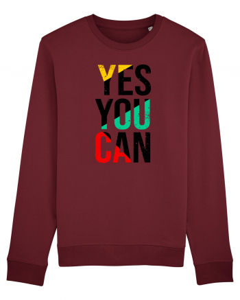 Yes You Can Burgundy