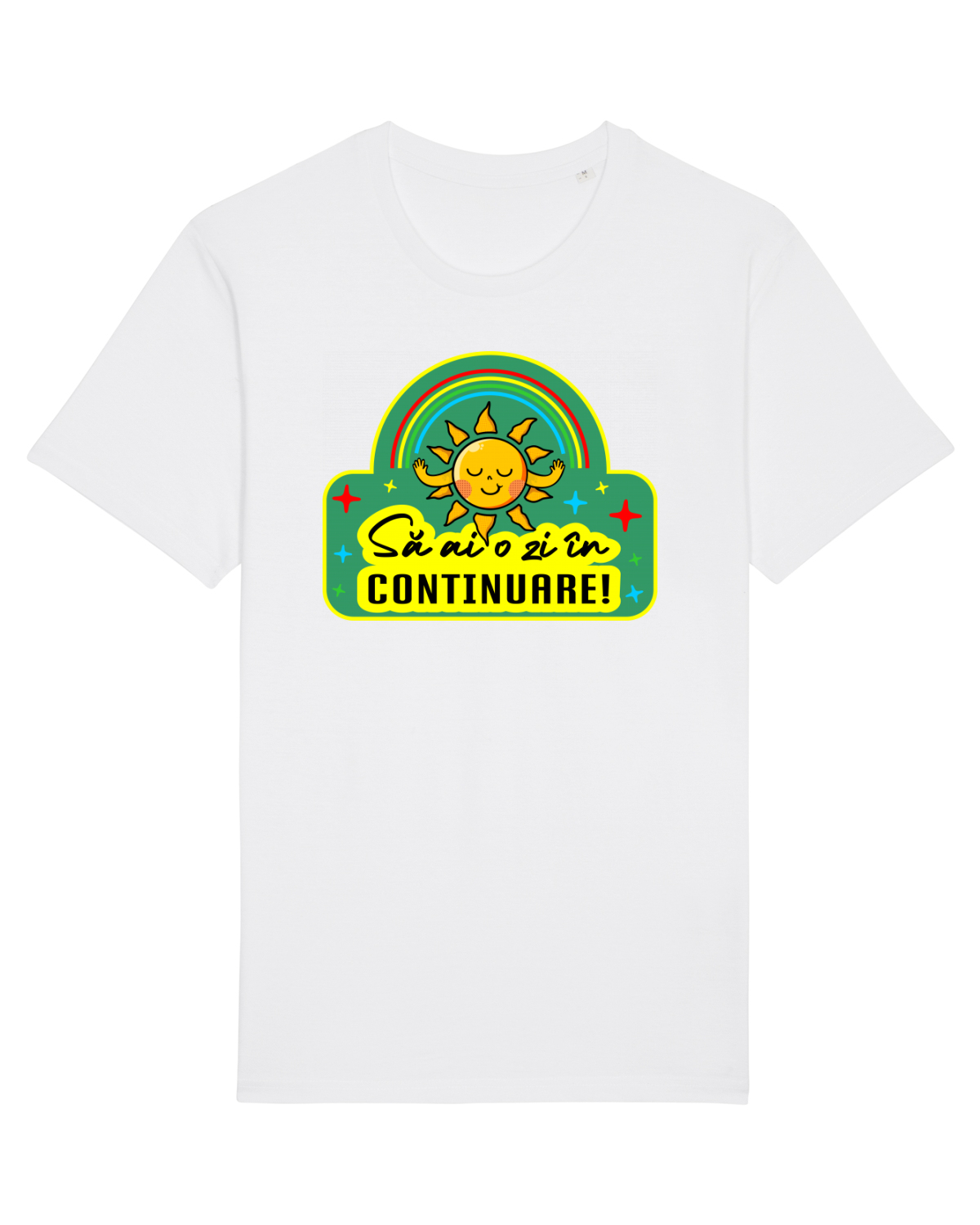 Tricou mânecă scurtă Unisex Rocker White