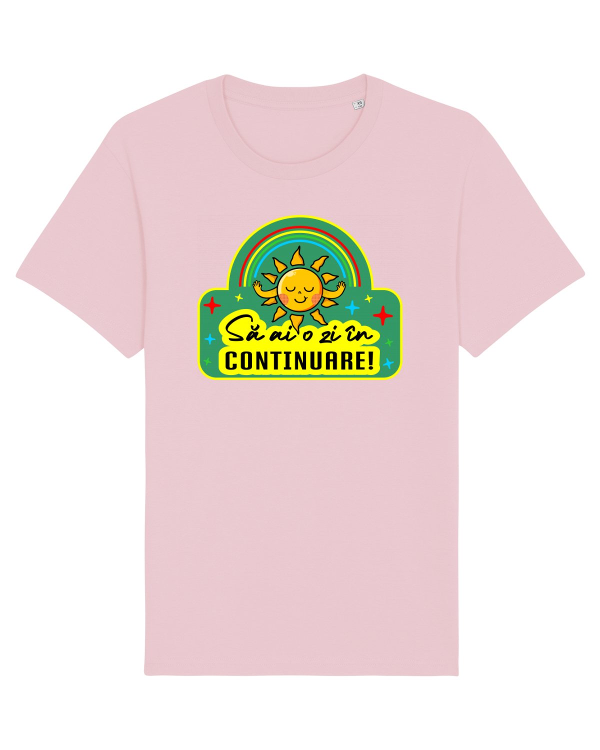 Tricou mânecă scurtă Unisex Rocker Cotton Pink