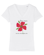 Cea mai floare Tricou mânecă scurtă guler V Damă Evoker