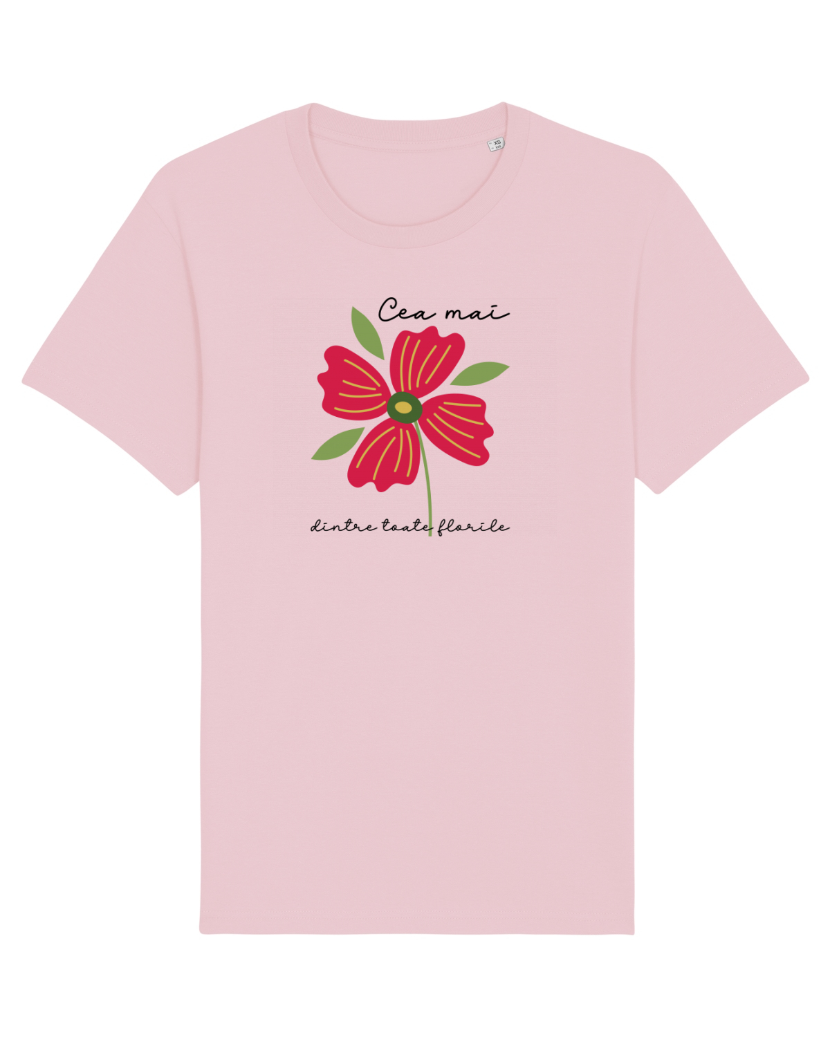 Tricou mânecă scurtă Unisex Rocker Cotton Pink
