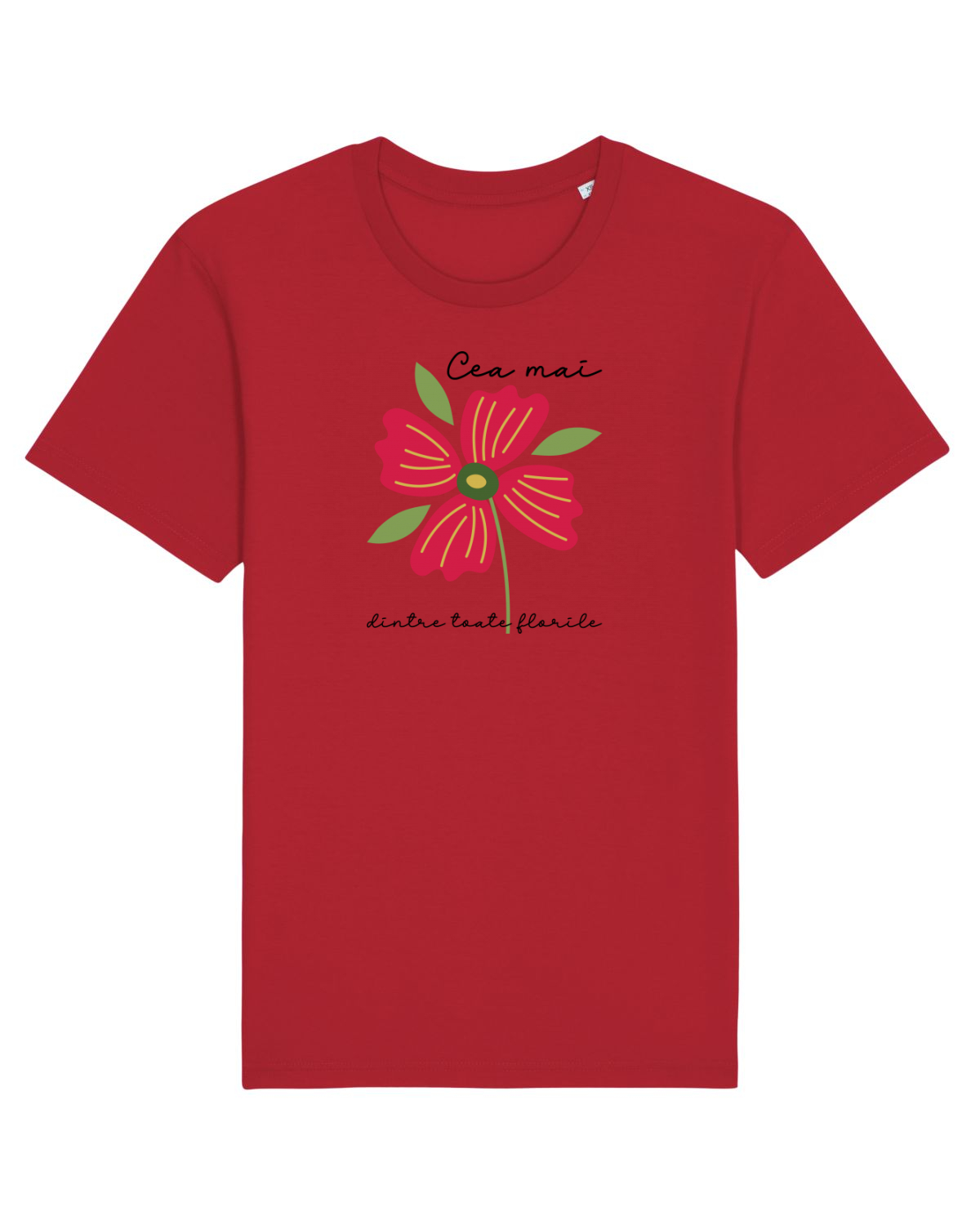 Tricou mânecă scurtă Unisex Rocker Red