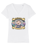 Conferentari - DEX altfel Tricou mânecă scurtă guler V Damă Evoker