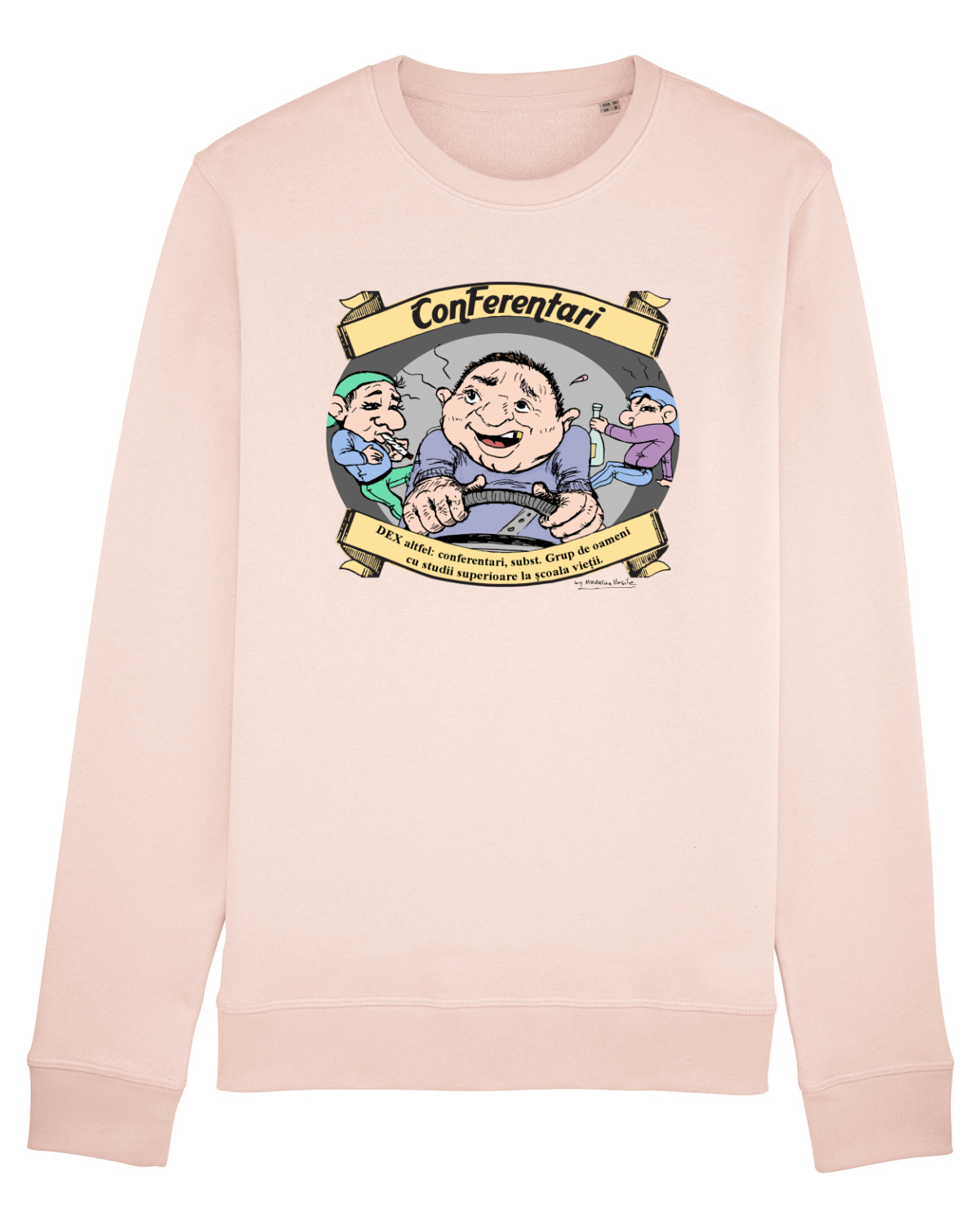 Bluză mânecă lungă Unisex Rise Candy Pink