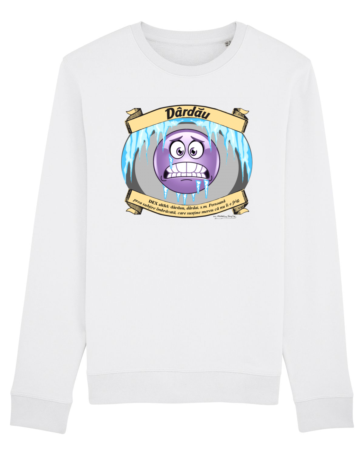 Bluză mânecă lungă Unisex Rise White
