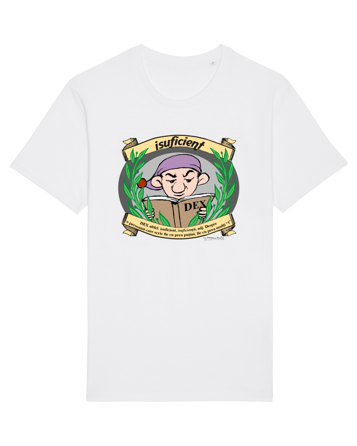 Tricou mânecă scurtă Unisex Rocker White
