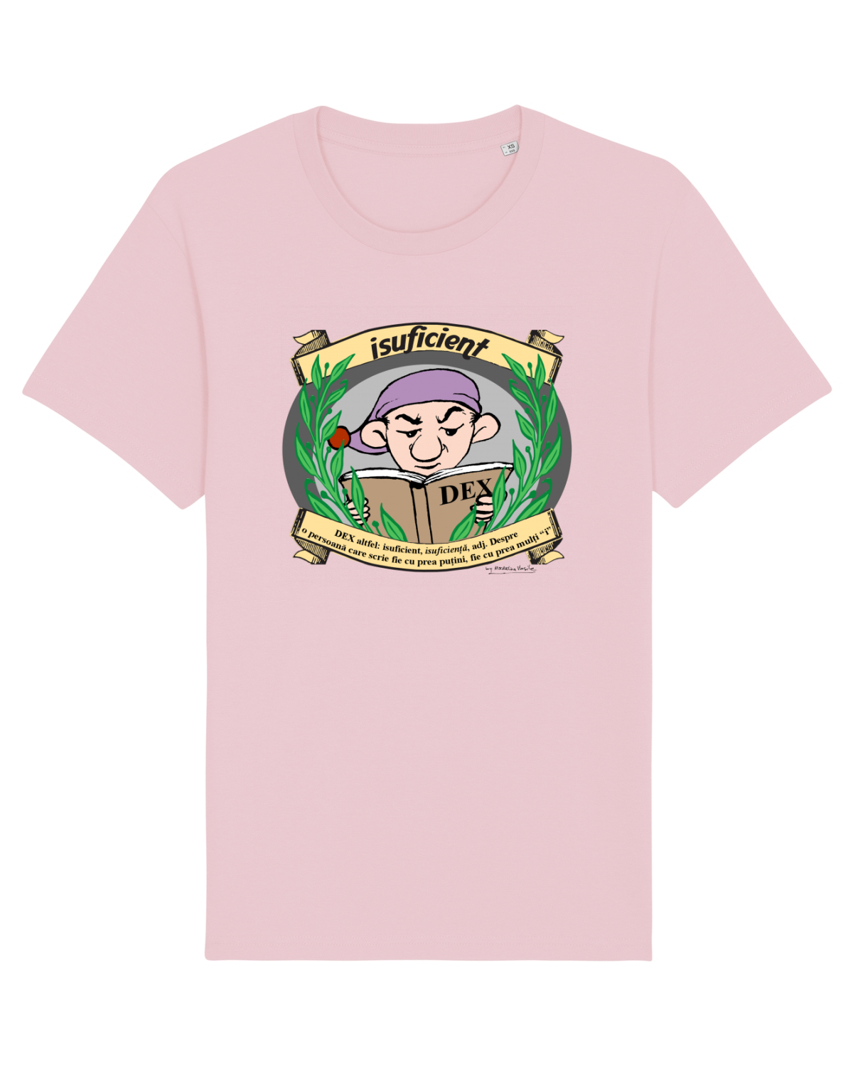 Tricou mânecă scurtă Unisex Rocker Cotton Pink