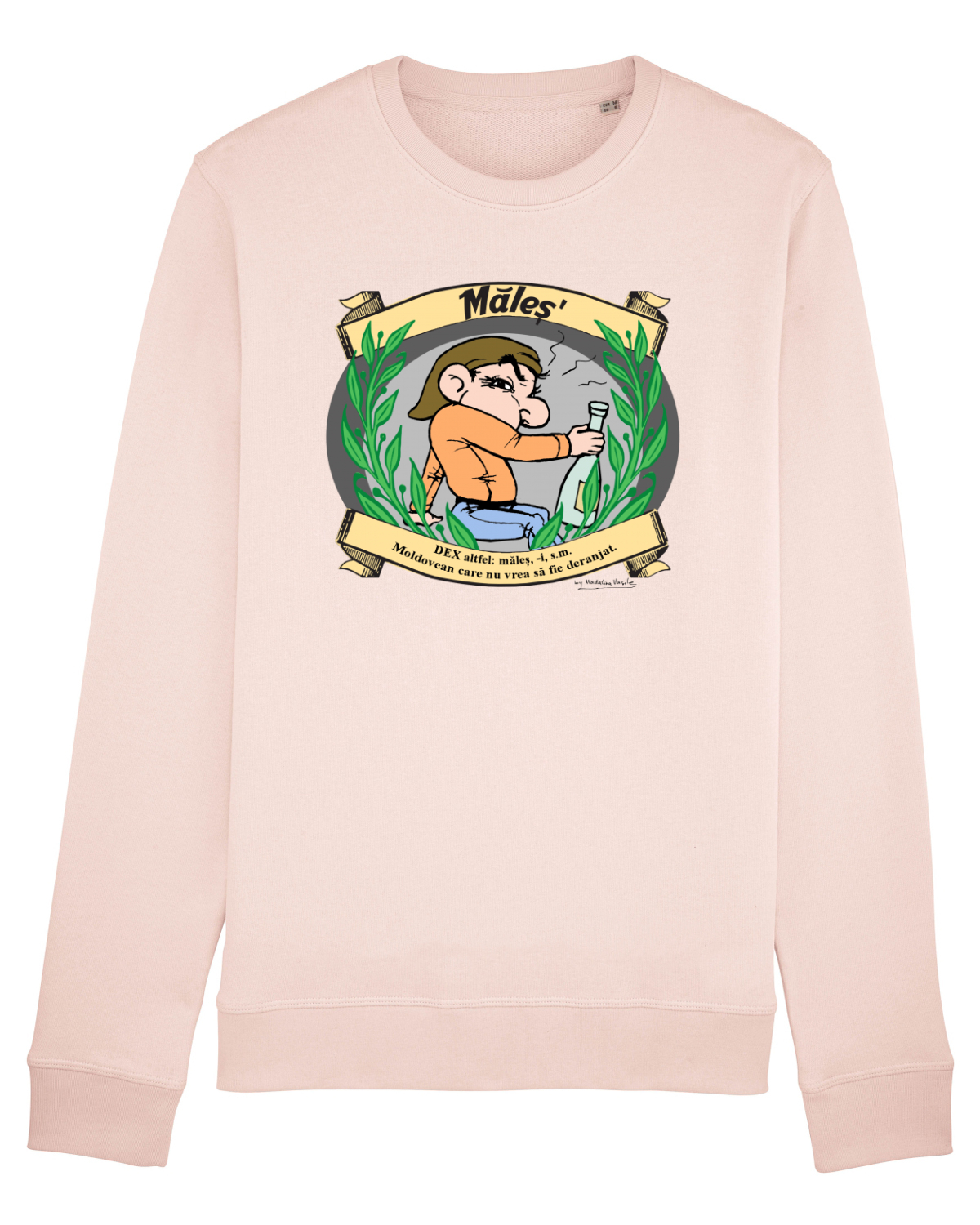 Bluză mânecă lungă Unisex Rise Candy Pink