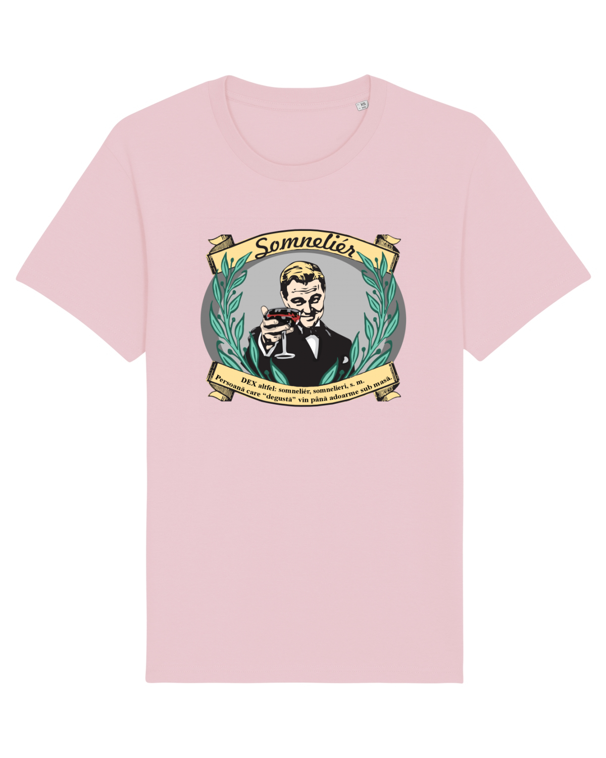 Tricou mânecă scurtă Unisex Rocker Cotton Pink