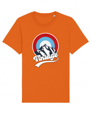 Vintage Mountain Bright Orange