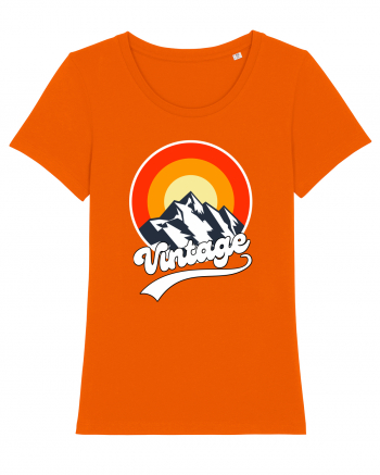 Vintage Mountain Bright Orange