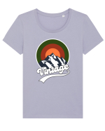Vintage Mountain Tricou mânecă scurtă guler larg fitted Damă Expresser