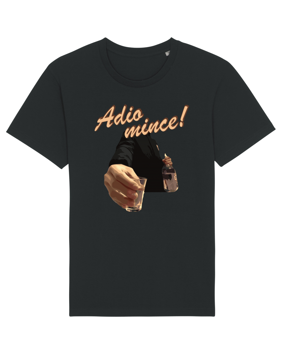 Tricou mânecă scurtă Unisex Rocker Black