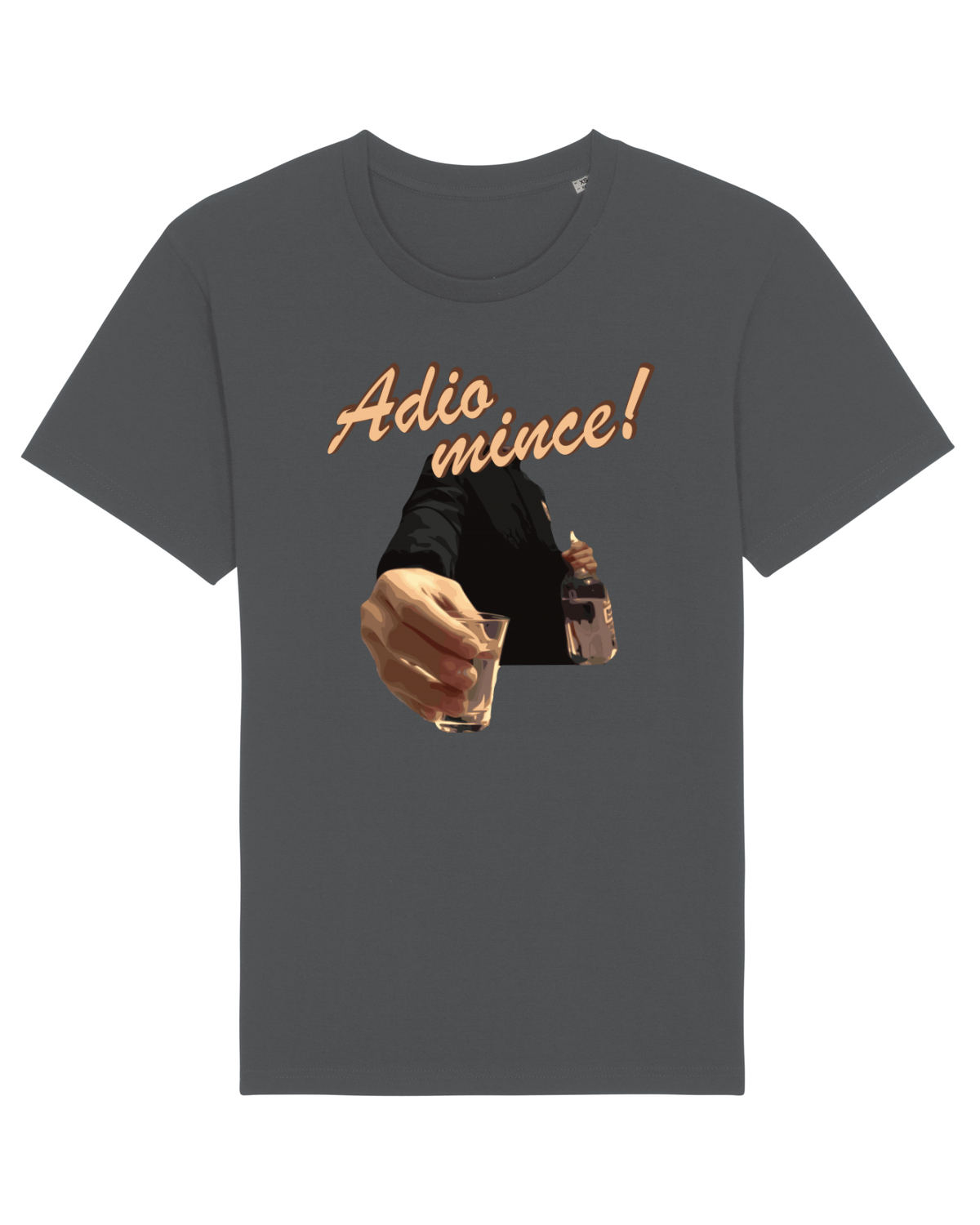 Tricou mânecă scurtă Unisex Rocker Anthracite
