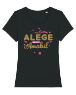 Alege să fii amabil Tricou mânecă scurtă guler larg fitted Damă Expresser