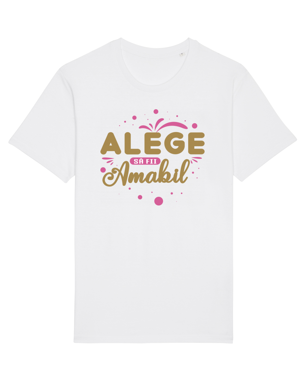 Tricou mânecă scurtă Unisex Rocker White
