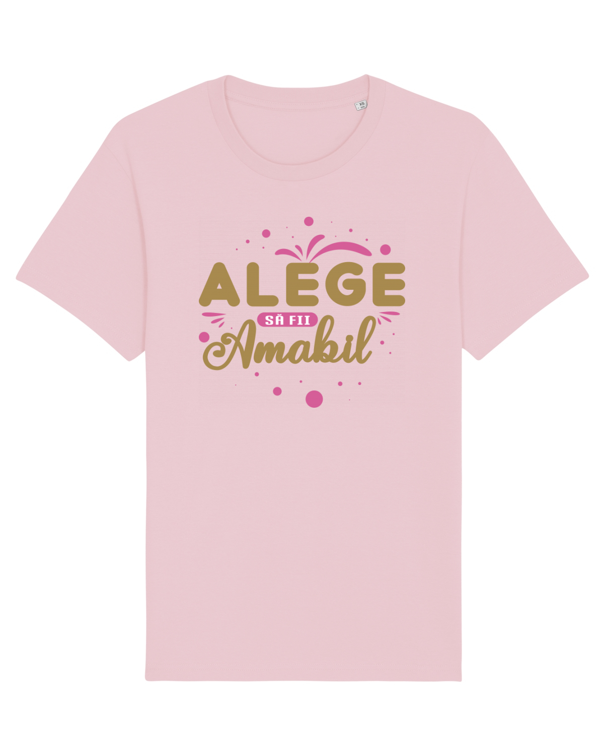 Tricou mânecă scurtă Unisex Rocker Cotton Pink