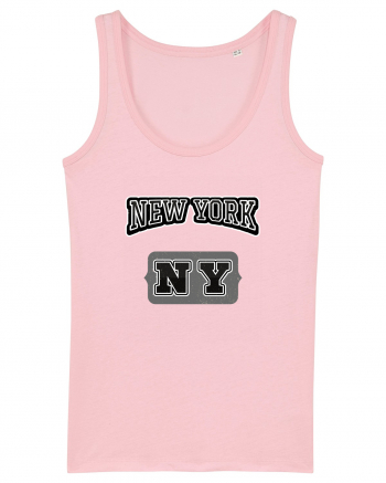 Retro Vintage New York College Jersey Cotton Pink