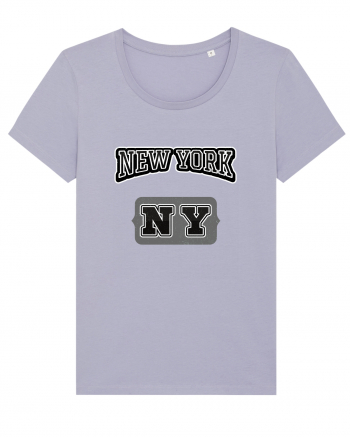 Retro Vintage New York College Jersey Lavender