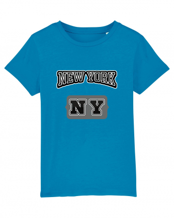 Retro Vintage New York College Jersey Azur