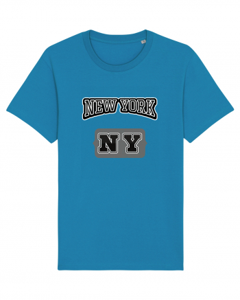 Retro Vintage New York College Jersey Azur