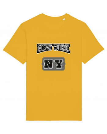 Retro Vintage New York College Jersey Spectra Yellow