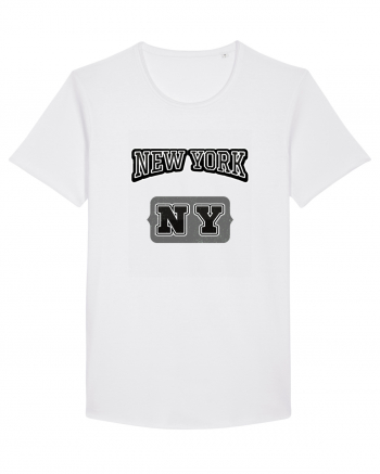 Retro Vintage New York College Jersey White