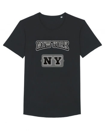 Retro Vintage New York College Jersey Black