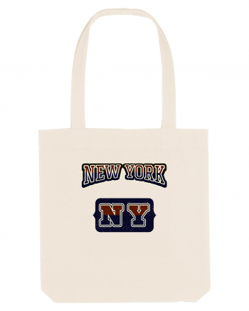 Retro Vintage New York College Jersey Natural