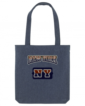 Retro Vintage New York College Jersey Midnight Blue