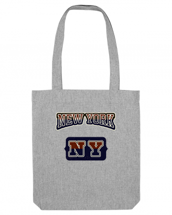 Retro Vintage New York College Jersey Heather Grey