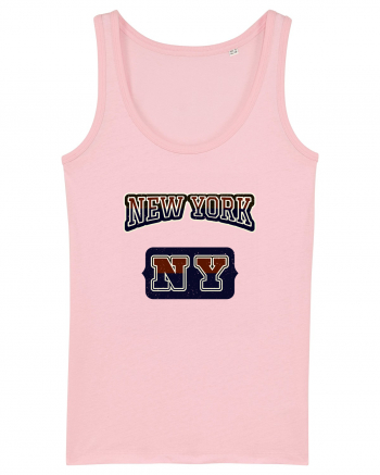 Retro Vintage New York College Jersey Cotton Pink