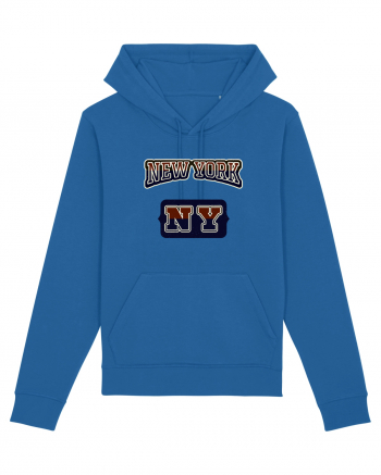 Retro Vintage New York College Jersey Royal Blue