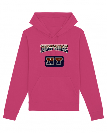 Retro Vintage New York College Jersey Raspberry