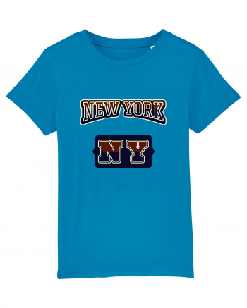 Retro Vintage New York College Jersey Azur