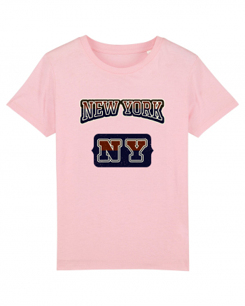 Retro Vintage New York College Jersey Cotton Pink