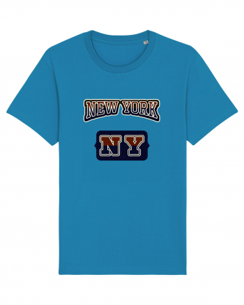 Retro Vintage New York College Jersey Azur